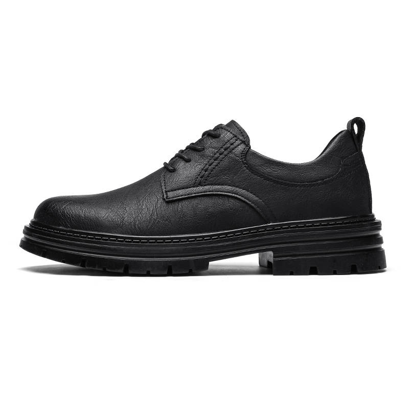 CITONGXIANSHENG Microfiber Leather Casual Shoes Unisex Black