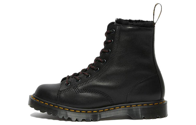 Dr.Martens Dr. Martens Barton Shearling Lined Leather Ankle Boots 'Black' Women's