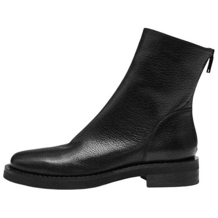 Staccato Cow Leather British Style Ankle Boots 3cm Women's