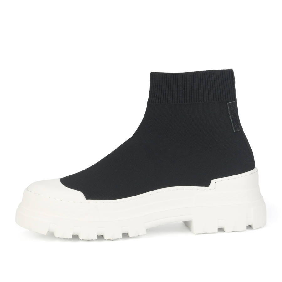 TIEKE Mesh Abrasion Resistant Breathable Abrasion Resistant Breathable Mid top Casual Shoes Men's Black