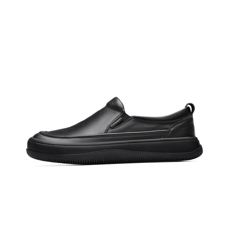 PARDASAUL Cow Leather Casual Shoes Men's Black