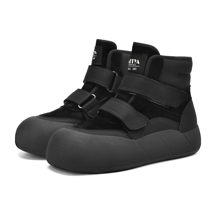 SAFIYA Safiya Split Pig Leather Short Snow Boots Women's