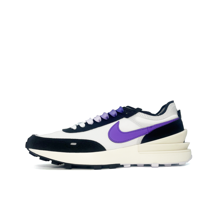Nike Nike Waffle One Nylon Abrasion Resistant Low top Casual Shoes Men's Black White Purple