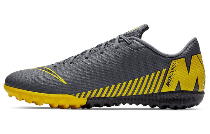 Nike Nike Mercurial Vapor 12 Soccer Shoes Men's Low Top Gray/Yellow