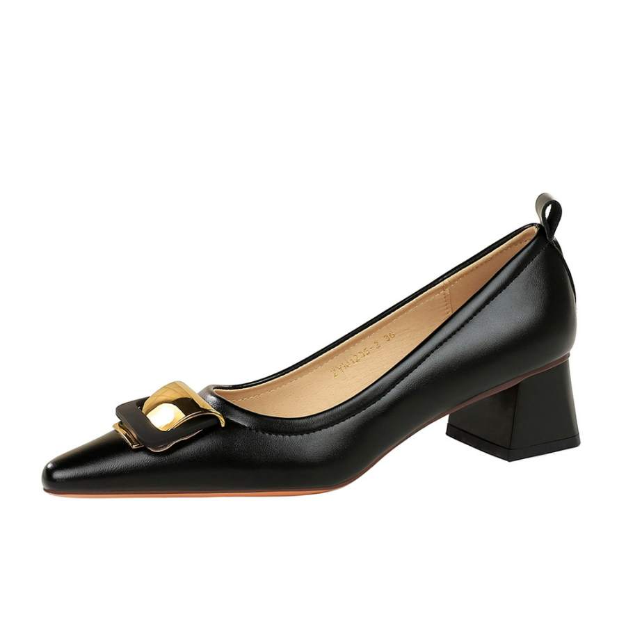 Bamiti Chunky Heel High Heels Women's Black