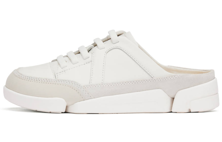 Clarks Slip Resistant Closed Toe Slippers Women's White