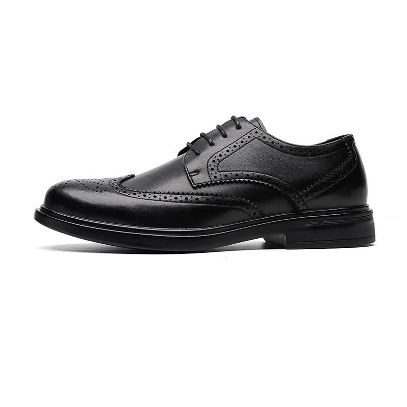 LUOMENG Dress Shoes Men's Low Top Black, Brown
