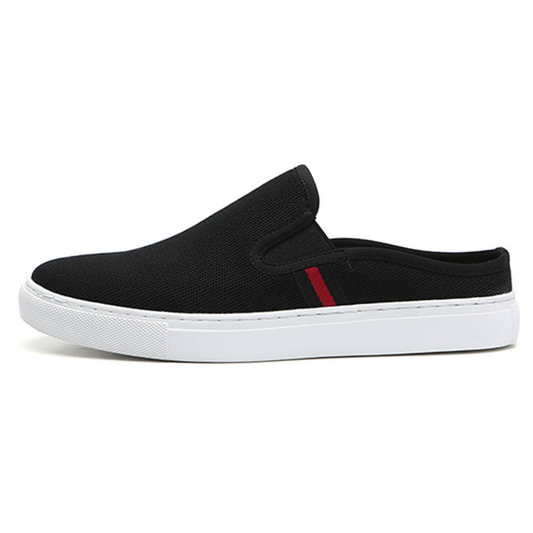 YEDANI Cotton Fabric Closed Toe Slippers Men's Black