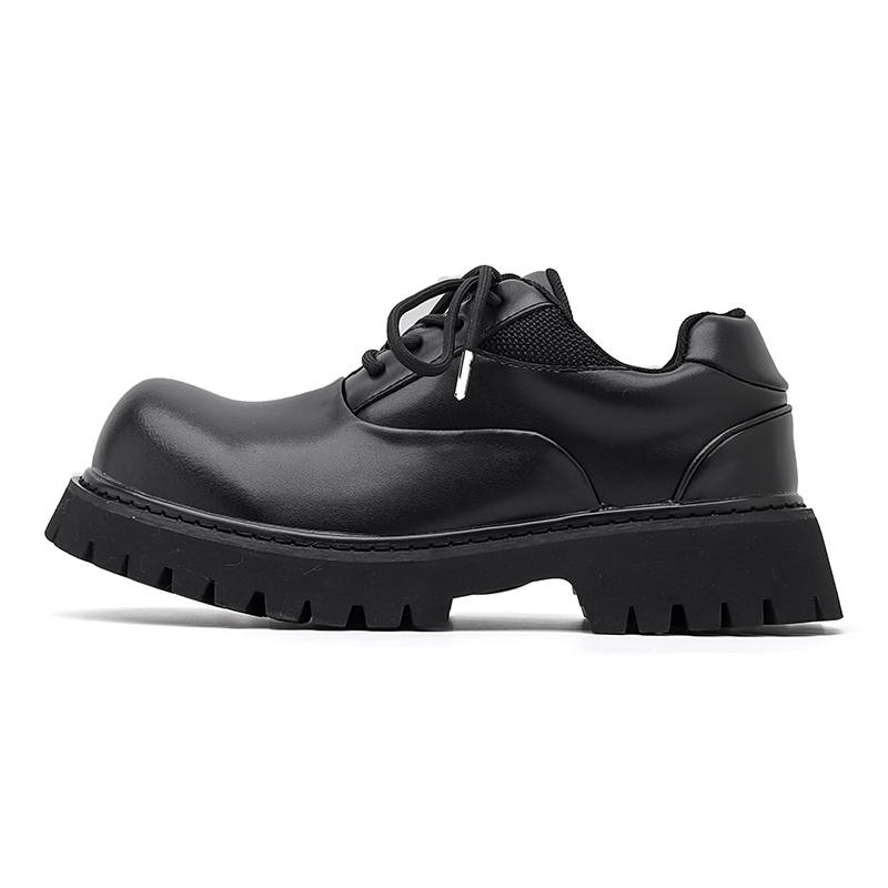 MODENGPAN MODENGPAN Derby Shoes Microfiber Leather Casual Shoes Men's Black