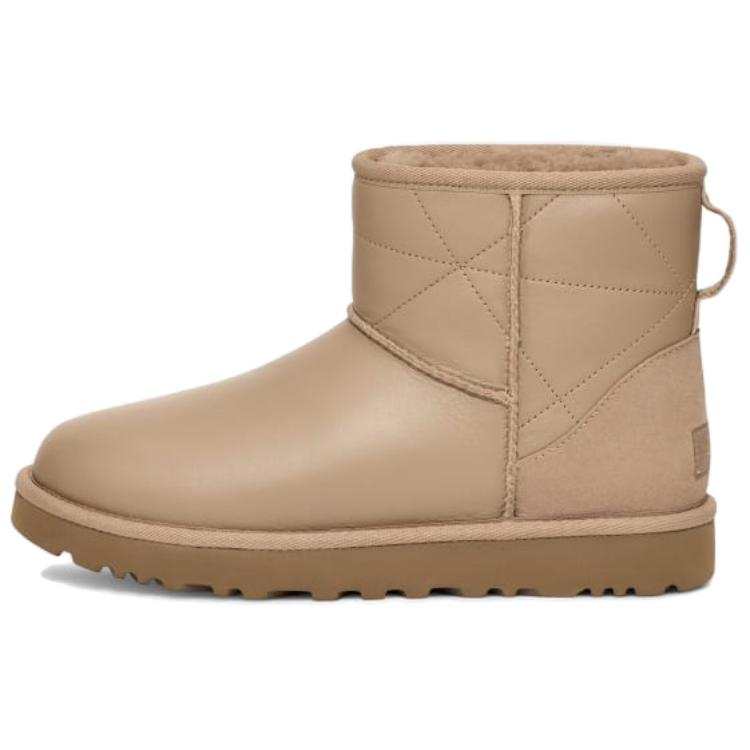 UGG UGG CLASSIC MINI Pearlized Short Snow Boots Unisex Sand Dune