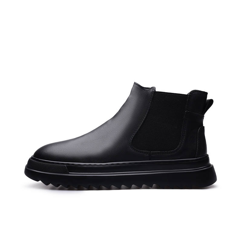 PARDASAUL Cow Leather Short Chelsea Boots Men's