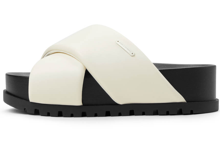 CHARLES&KEITH Composite Sole Slide Slippers 4cm Women's