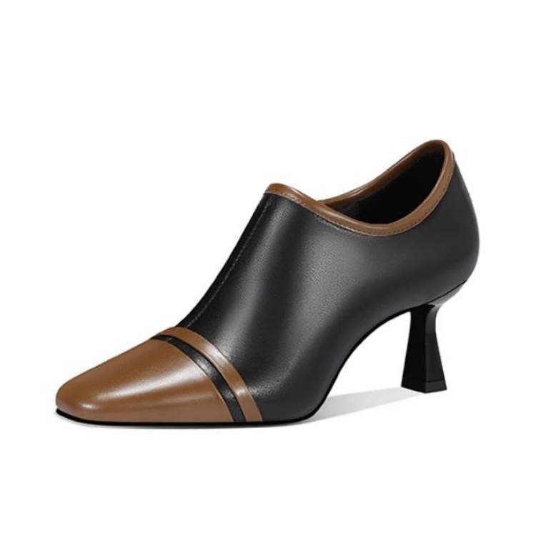 JESSICA SOPHIA Cow Leather Sheepskin High Heels 6CM Women's