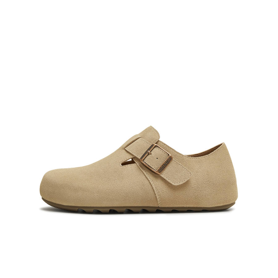 Teenmix Coffe Coffee Beans Cow Split Leather Casual Shoes Women's Apricot