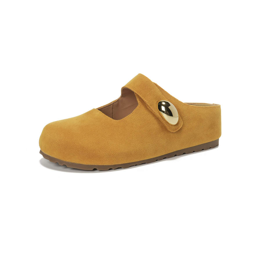ZUOMILUO Metal Abrasion Resistant Abrasion Resistant Closed Toe Slippers Women's