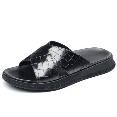 JIEDESEN Stitching Slide Slippers Men's