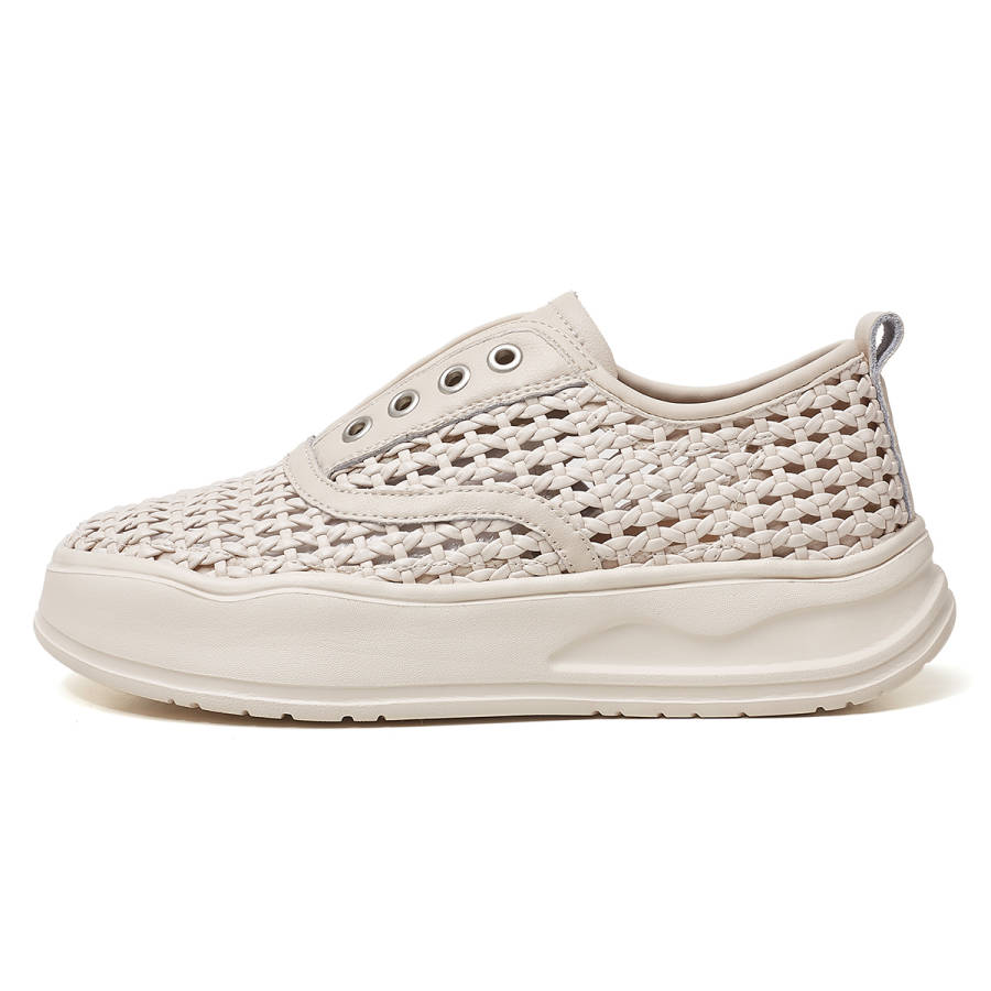 OULISASI Cow Split Leather Low top Casual Shoes Women's