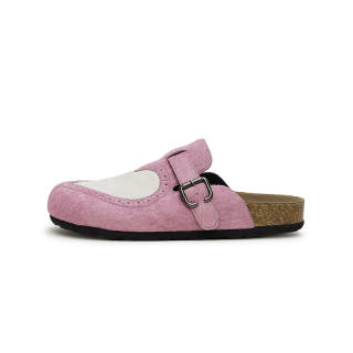 CONP Slip Resistant Closed Toe Slippers Unisex Dark Pink