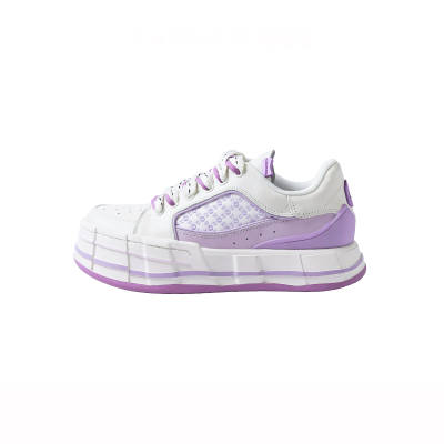 Farmer Bob Sandwich Cookies Collection Skateboard Shoes Unisex Low Top Taro Paste Boba Purple