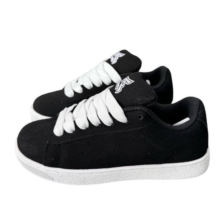 OLDDESIRE Abrasion Resistant Abrasion Resistant Low top Skateboard Shoes Unisex Black