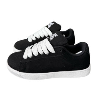 OLDDESIRE Abrasion Resistant Abrasion Resistant Low top Skateboard Shoes Unisex Black