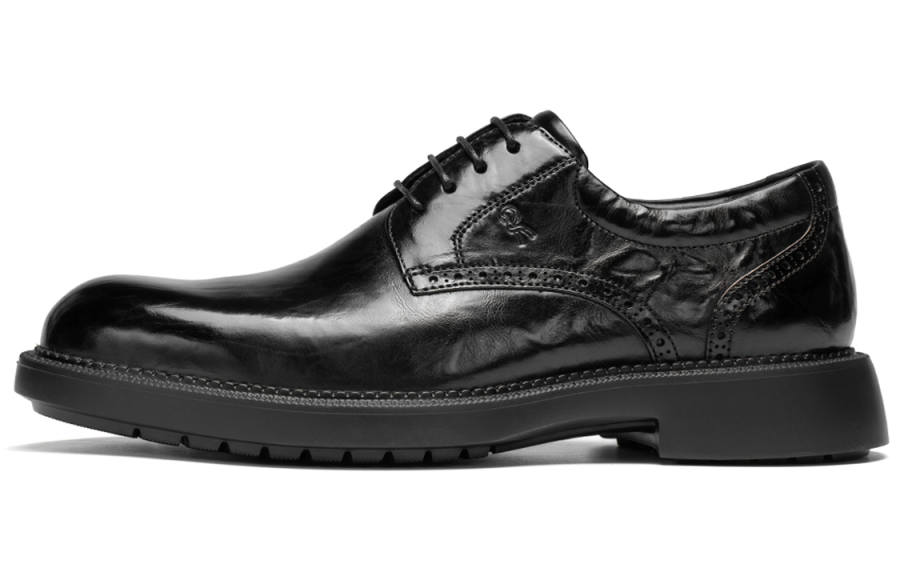 ROBERTA DI CAMERINO Cow Leather Dress Shoes Men's Black