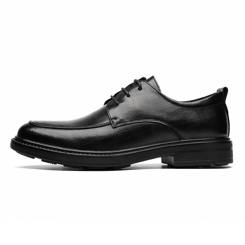 SHUPATE Microfiber Leather Dress Shoes Men's Black