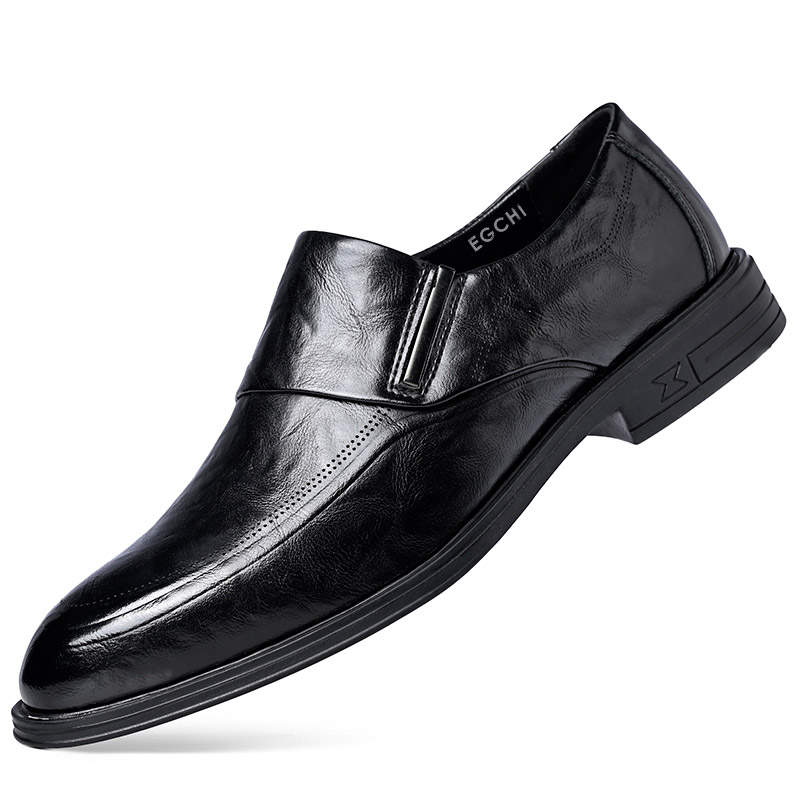 EGCHI Dress Shoes Men's Mid Top Black