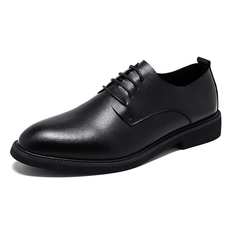 KAQIAODI Cow Split Leather Dress Shoes Men's Black
