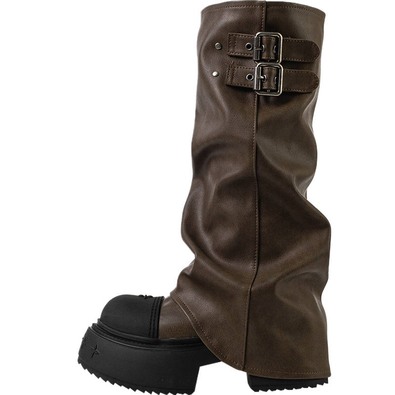 MIAOLV Pu Knee high Boots 8.0cm Women's