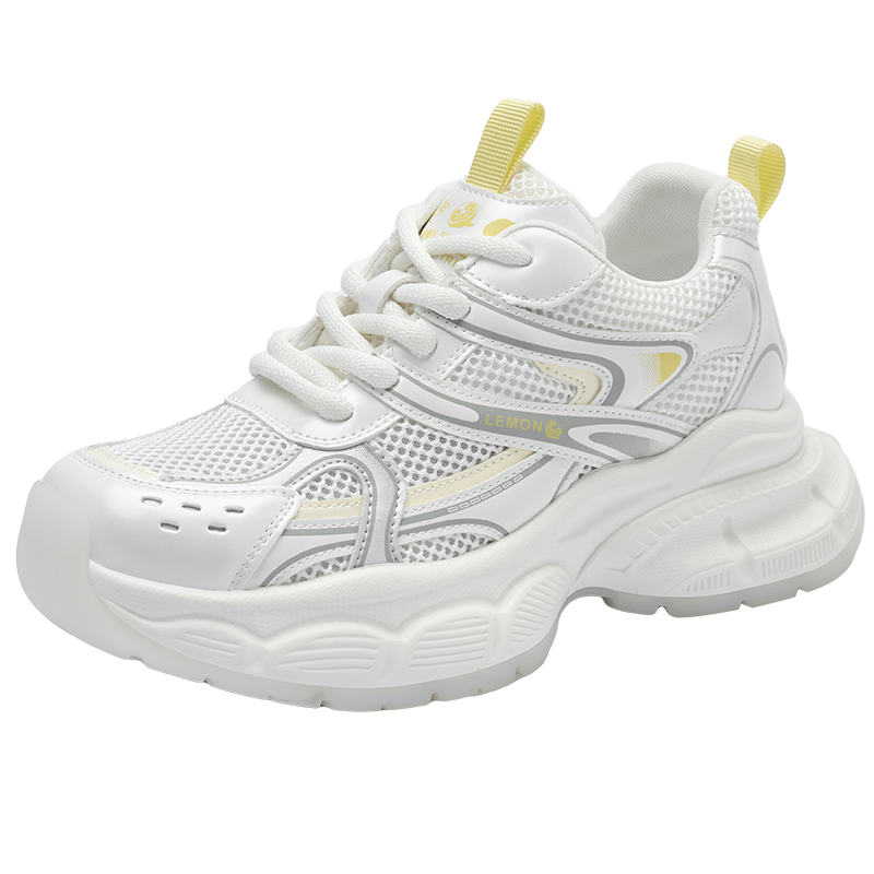 JOSINY Textile, Synthetic Leather Low top Chunky Sneakers Women's
