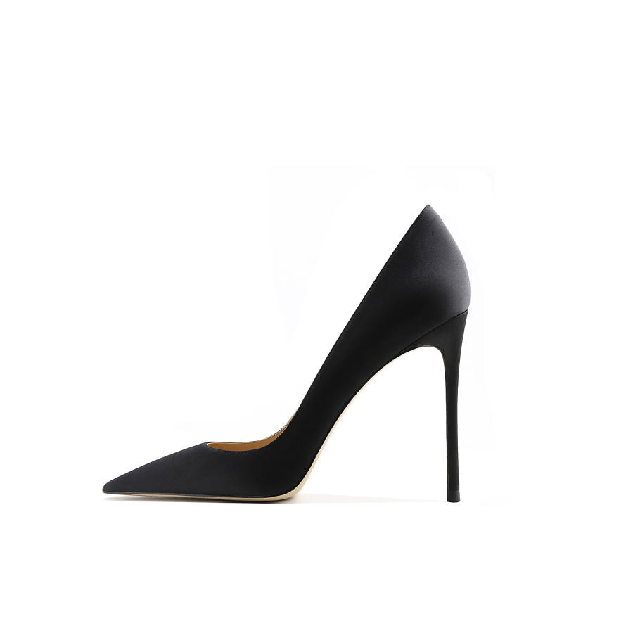 Ganxiaojie Slim Heel High Heels Women's Black