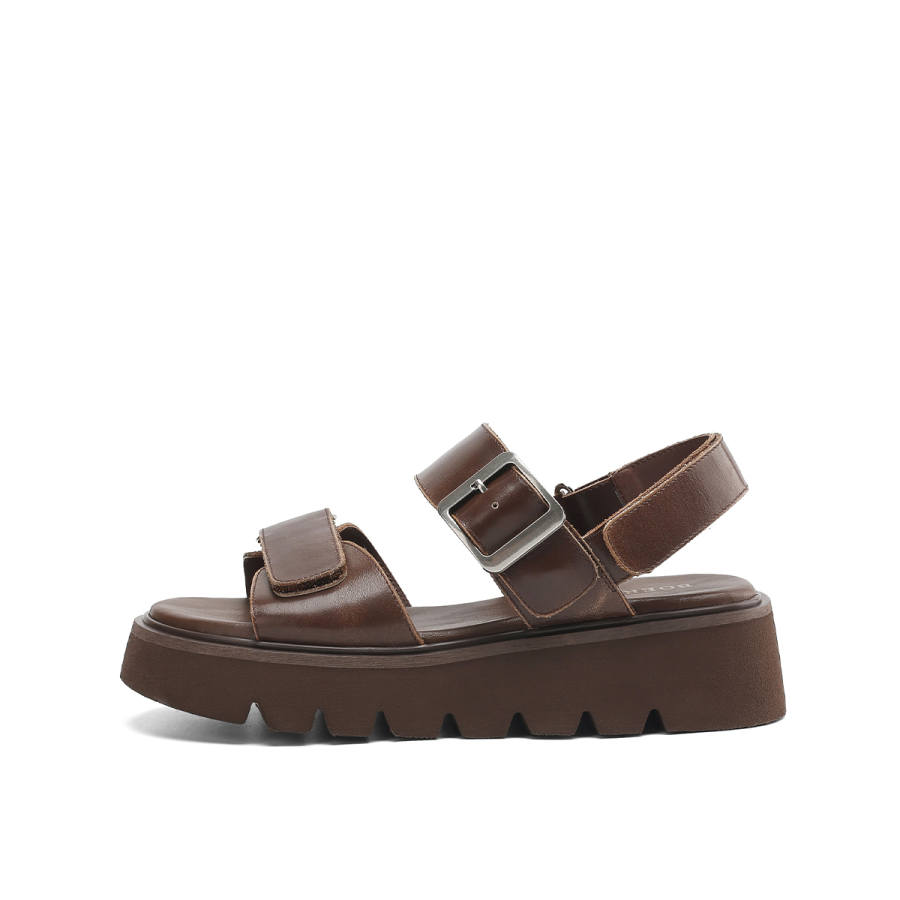 BOERDIQI Cow Leather One Strap Sandals 5.1cm Women's