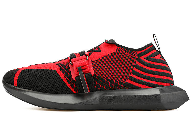 NORVINCY Casual Shoes Unisex Low Top Black Red
