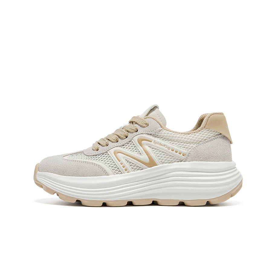 Spider King Textile, Synthetic Leather, Split Cow Leather Low top Casual Shoes Women's