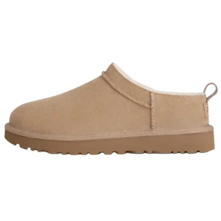 UGG Classic Micro Suede Thermal Fleece Lined, Slip on Comfortable Snow Boots Women's Sand