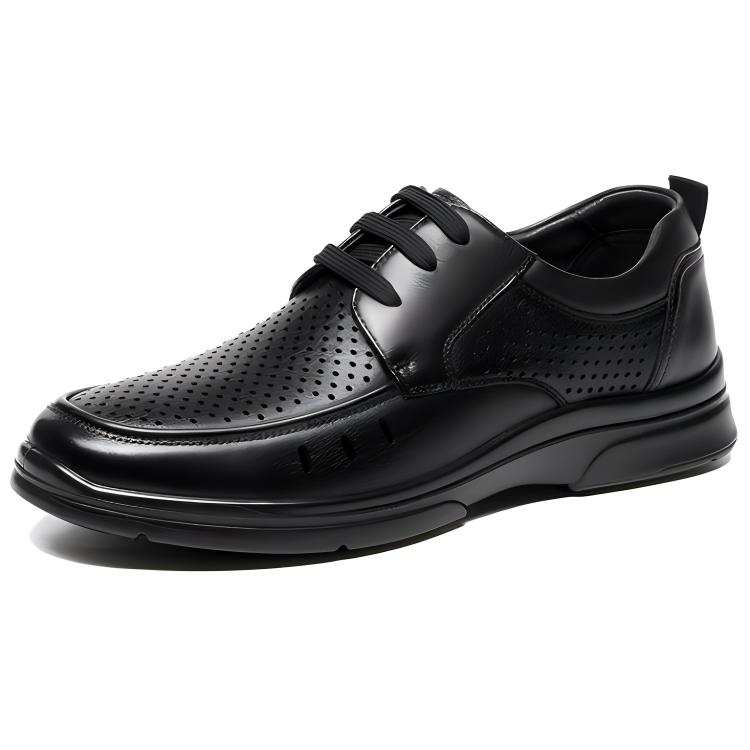 AOKANG Casual Leather Shoes Men's Black