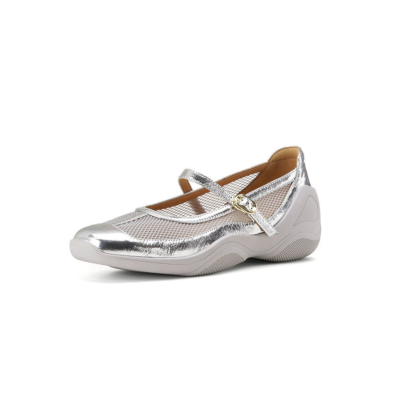 HONGYANGLIN Sheepskin Mary Jane Shoes Women's