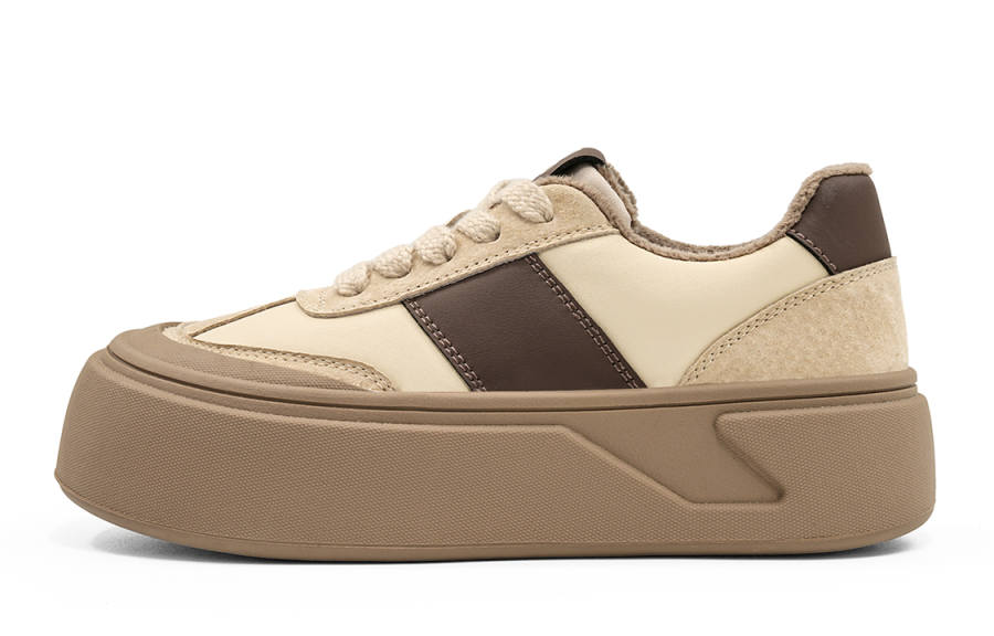 EBLAN Leather Lightweight Low top Skateboard Shoes Women's