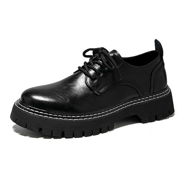 KAQIAODI Microfiber Leather Casual Shoes Men's Black