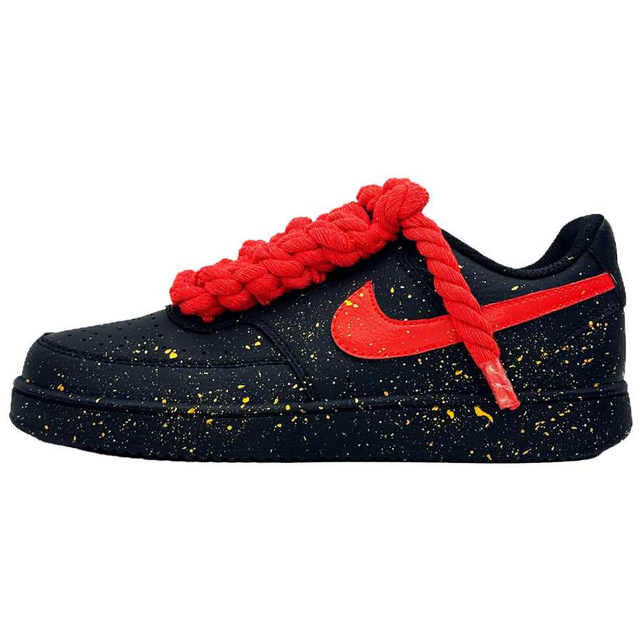 Nike Nike Court Vision 1 Golden Red Welcoming The New Year Synthetic Leather Abrasion Resistant Breathable Slip Resistant