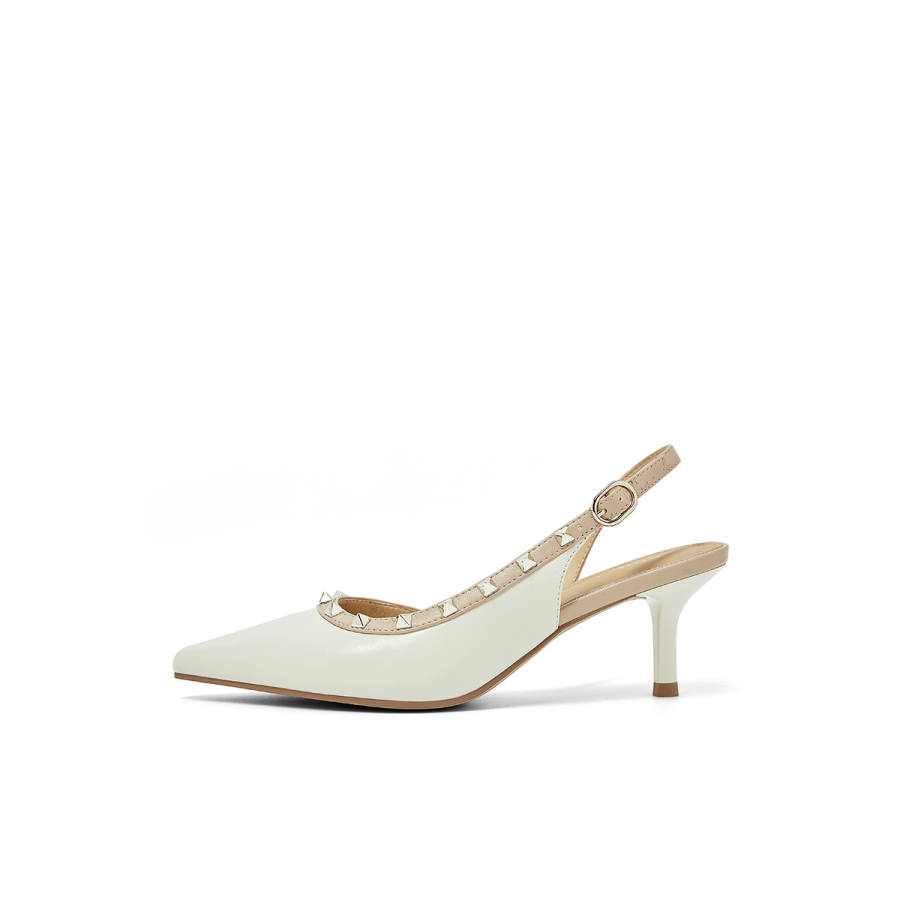 COMELY Sheepskin Slim Heel High Heels Women's