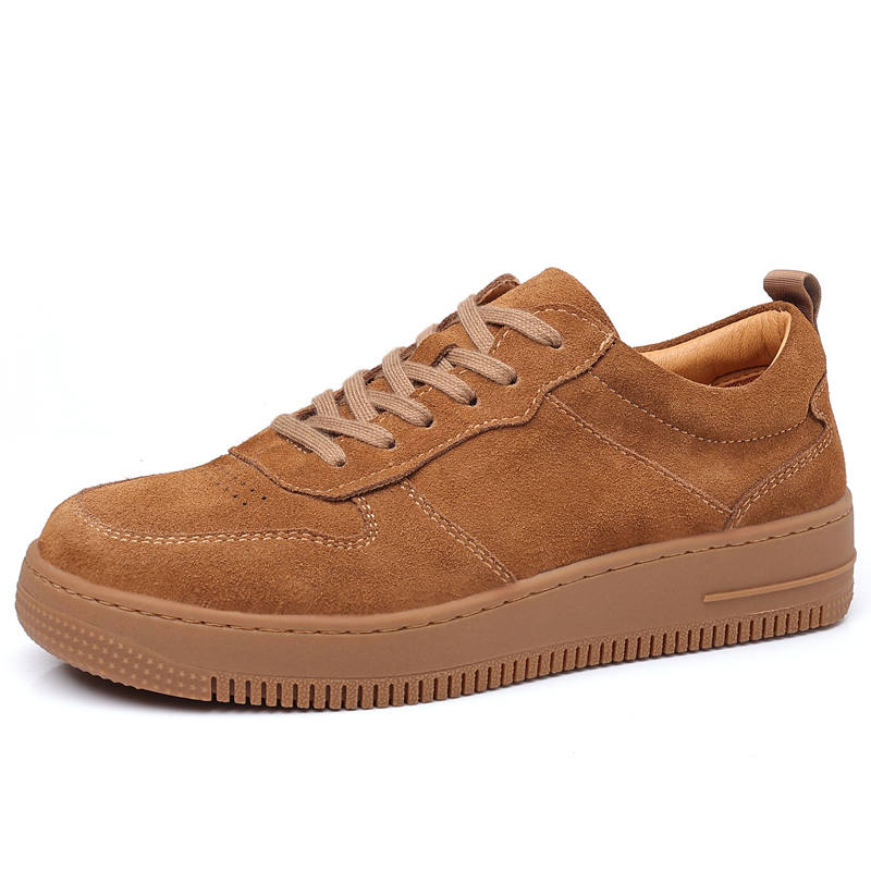 LUNMADENG Cow Suede Skateboard Shoes Men's