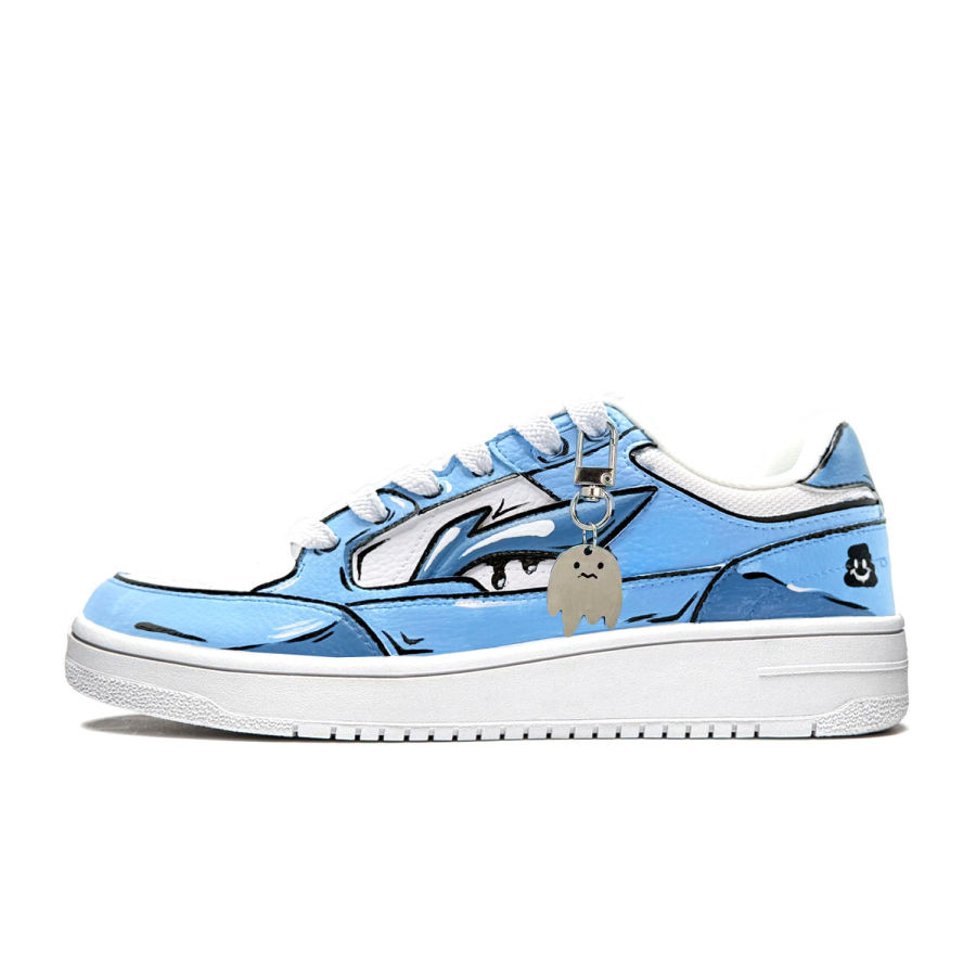 Li-Ning Custom Li Ning Tianji Weather's Son, Anime Abrasion Resistant Abrasion Resistant Low top Skateboard Shoes Unisex Blue