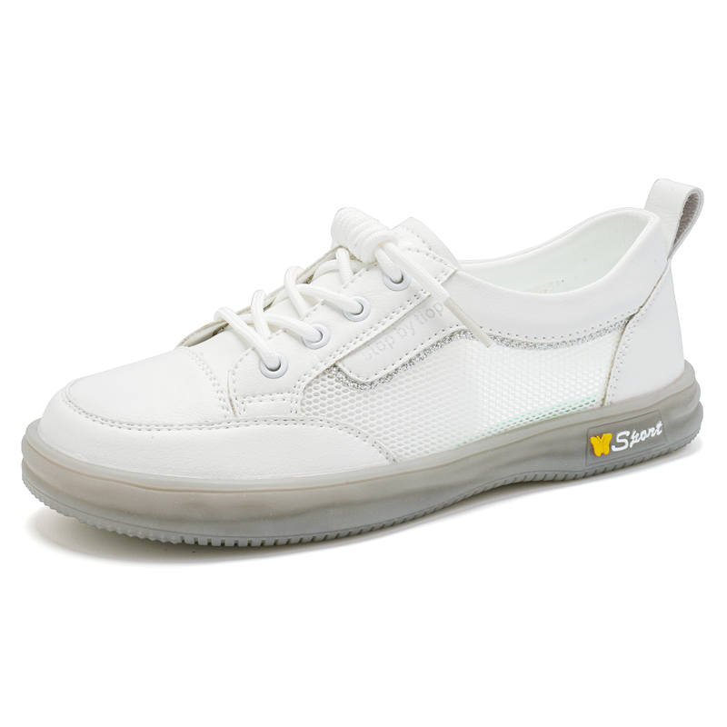Reivantix Reivanti Microfiber Leather Low top Casual Shoes Women's White Silver