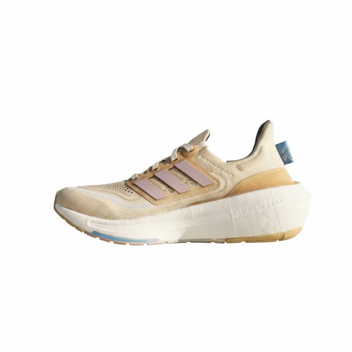 Adidas Adidas Ultraboost Light Comfortable Cushioning Abrasion Resistant Low top Running Shoes Women's White Brown
