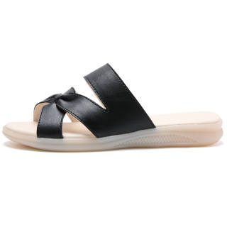 Reivantix Reivanti Rubber Sole Slip Resistant Slide Slippers Women's Black