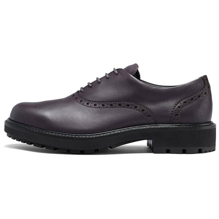 Ecco Cow Leather Dress Shoes Men's Mocha