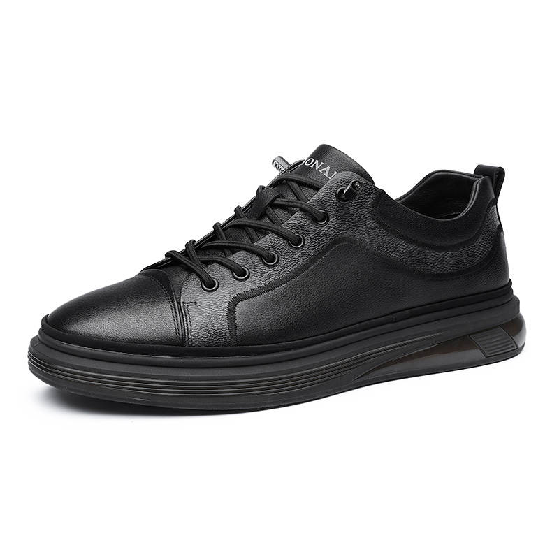 QIAONAI Low top Skateboard Shoes Men's Black