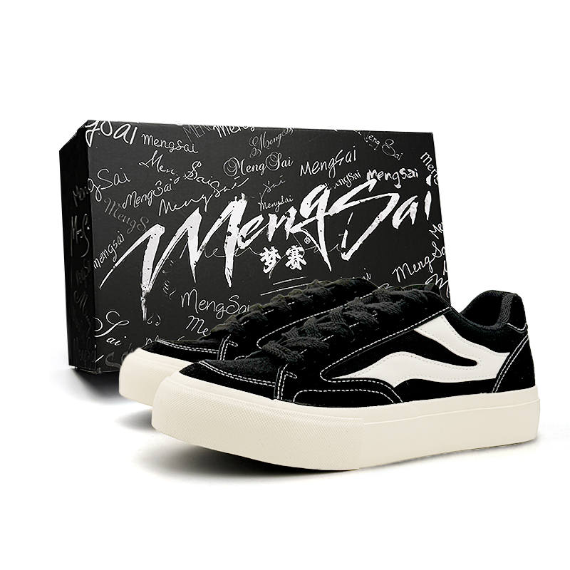 Mengsai Slip Resistant Abrasion Resistant Slip Resistant Abrasion Resistant Low top Canvas Shoes Men's Black